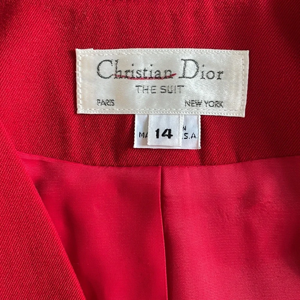 Dior Red Blazer